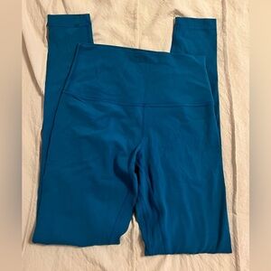 blue lululemon full length leggings